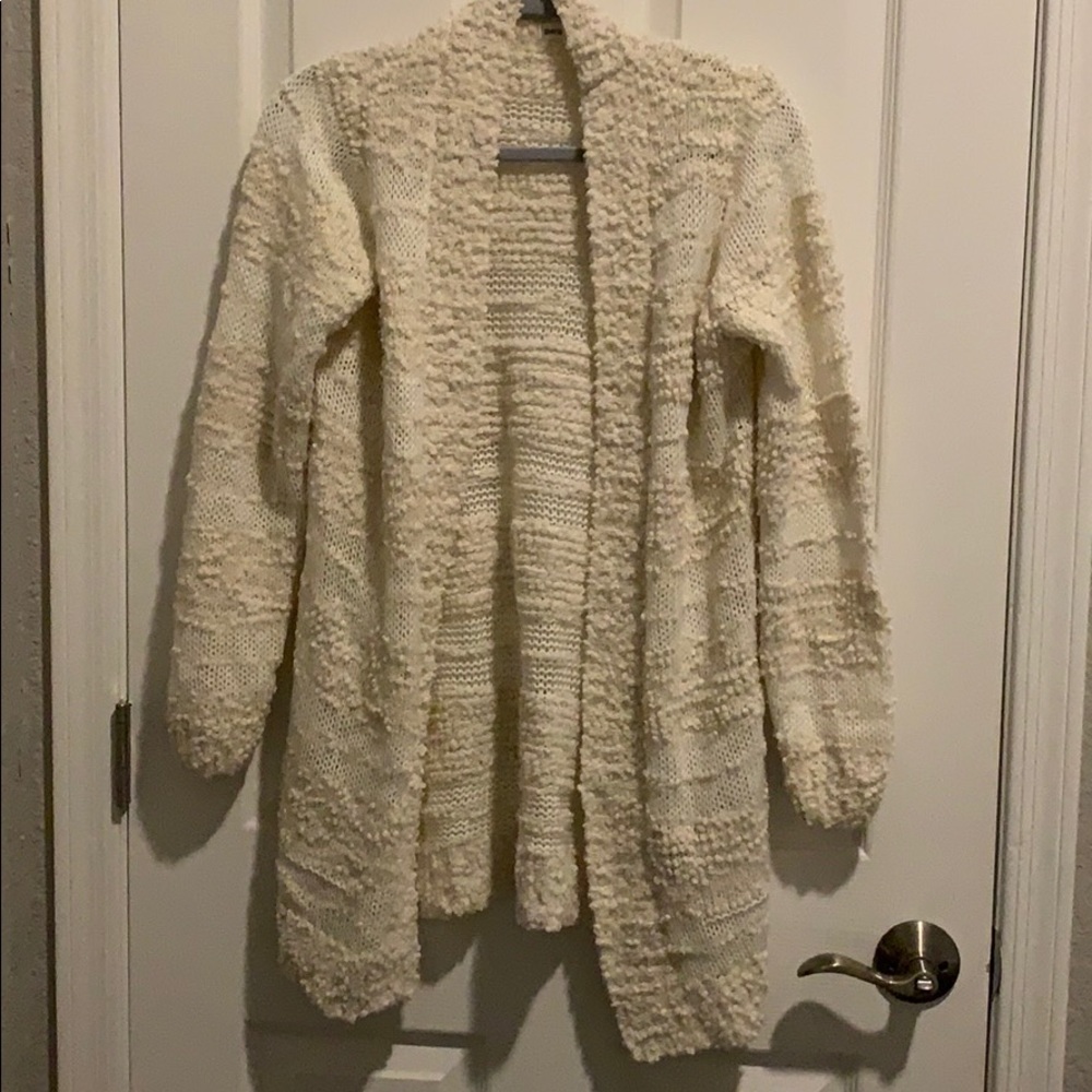 Fleece shrug sweater
